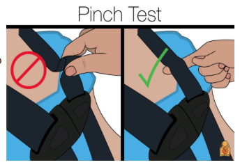 pinch test car seat safety